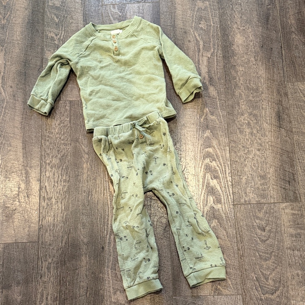 Green Toddler Outfit Set